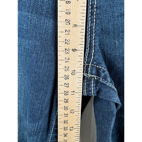 Grace in LA easy fit flare jeans beaded embroidered Y2K 90s sz‎ 29 - Picture 6 of 13